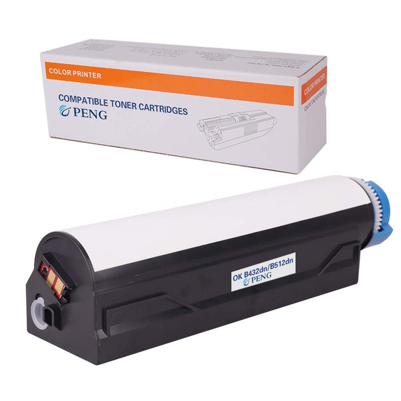 PENG Kuncheng Compatible for OKI OKIDATE B412 B432 Toner Cartridges Replacement for 45807105 412dn B432dn B512dn MB472dnw MB492dn MB562dnw Printers 7000 Pages 7K B(1-Pack Black) - Image 3